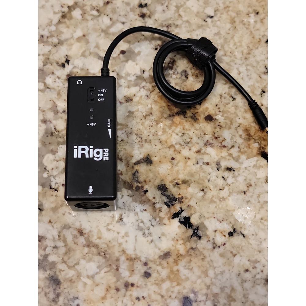 iRig Pre Multimedia XLR Microphone Interface w/ Phantom Power Mobile Recording